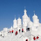 Фестиваль снежных скульптур проходит в Китае