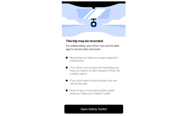 Uber nachala testirovat funkciyu videozapisi v prilojenii dlya voditelei v indii Uber начала тестировать функцию видеозаписи в приложении для водителей в Индии