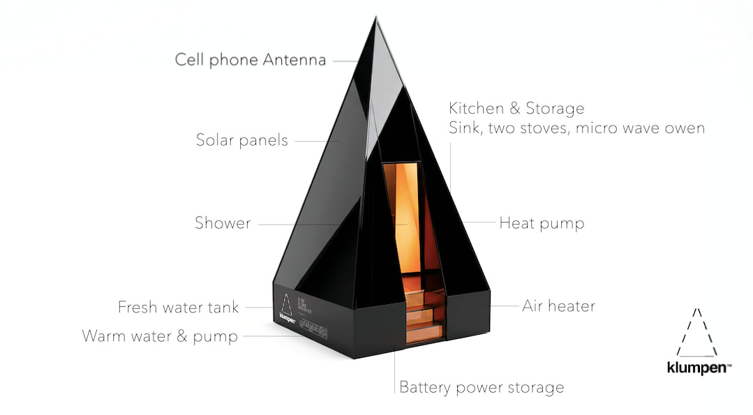 predstavlen Klumpen avtonomnyi yadro dom dlya jizni vne civilizacii 2 Представлен Klumpen — автономный «ядро дом» для жизни вне цивилизации