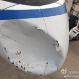 Самолет Air China столкнулся в воздухе с неопознанным объектом